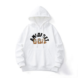 2023 Otoño Invierno sudaderas con capucha para hombre personalizado Casual Tigre estampado gráfico juvenil estilo universitario 100% algodón polar Y2k jerséis sueltos - Product Image 3