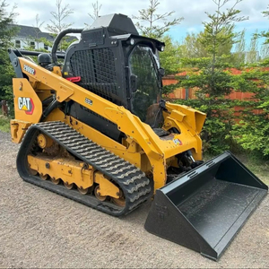 2018 pour Caterpillar 299D2 XHP Mini chargeuse compacte chargeuse sur pneus d'occasion 4 tonnes capacité de charge utile godet rétrocaveuse accessoires - Product Image 1