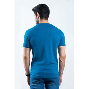 ZAHUR 100% Cotton Crew Neck Fitness T-Shirt Summer Jersey 220 Grams Solid Pattern Lightweight Silk Screen <b>Printing</b> - Product Image 2