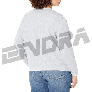 Sweat-shirt gris clair pour femme, tissu doux et respirant, coupe décontractée, style streetwear, port quotidien, confortable, tendance pour toutes les saisons, nowgo - Product Image 3