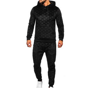 Ensemble de survêtement de haute qualité pour homme, sweat-shirt à capuche et jogging, molleton épais, tenue de sport personnalisée en deux pièces - Product Image 6