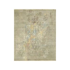 Alfombras de lana turcas mullidas grandes de lujo hechas a mano, alfombras de oración bordadas persas, juegos de alfombras abstractas de seda para habitación - Product Image 1