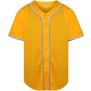 Jersey de béisbol y softbol personalizado para jóvenes, tela de sarga de aparejos ecológica, diseño sublimado de EE. UU., letras bordadas con botones de malla - Product Image 1