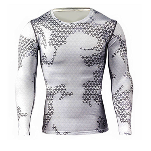 Camiseta de Protección Solar Personalizada para Hombre, Venta al por Mayor OEM, Envío Rápido, Ropa Deportiva para Gimnasio y Surf, Camiseta de Protección Solar de Alta Calidad para Hombre - Product Image 5