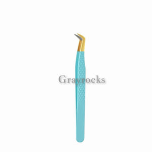 Pinzas de volumen de acero inoxidable, extensión de pestañas, uso de instrumentos de belleza, pinzas de pestañas con punta de fibra - Product Image 4