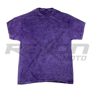 T-shirt vintage à lavage minéral OEM quantité minimale de commande bas vente en gros T-shirt vintage à lavage à l'acide en coton pour hommes T-shirt vierge surdimensionné à col rond imprimé - Product Image 1