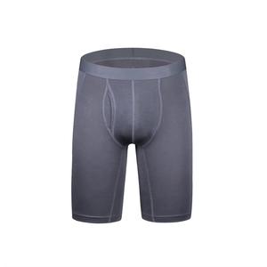 Ropa interior larga de secado rápido transpirable de alta calidad para hombre, calzoncillos bóxer de tiro alto con logotipo personalizado, algodón de bambú sin costuras Sexy - Product Image 1