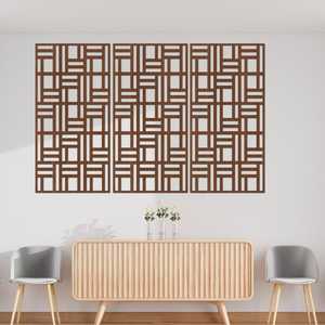 Tenture murale en bois faite à la main de qualité supérieure pour intérieurs minimalistes Textile décoratif Art déco célébrations d'anniversaire - Product Image 6