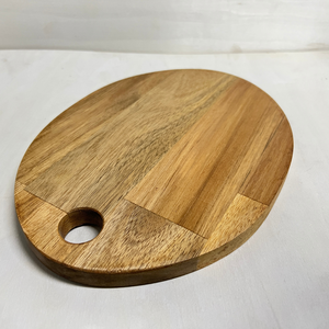 Planche à découper en bois, matériau personnalisable, forme carrée, 100% naturel, durable, passe au lave-vaisselle, épaisseur 3,5 cm, Saniya - Product Image 5