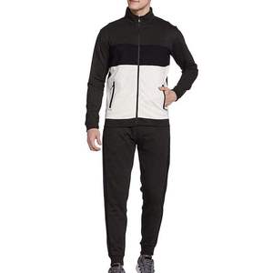 100% nuevo conjunto de chándal de lana de algodón para hombres invierno estilo sólido con cremallera Sudadera con capucha pantalón acampanado traje estilo callejero impreso de talla grande - Product Image 1
