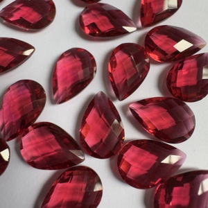อัญมณีทัวร์มาลีนสีชมพูตัดลูกแพร์สำหรับทำเครื่องประดับอัญมณีอัญมณีอัญมณีอัญมณีหลวมเหลี่ยมเพชรพลอยสำหรับแหวนต่างหูสร้อยคอ - Product Image 3