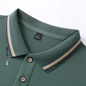 เสื้อโปโลผู้ชาย OEM ผ้าโพลีเอสเตอร์ผสมสแปนเด็กซ์ เสื้อยืดโปโลผู้ชาย เสื้อโปโลสำหรับตีกอล์ฟ รับสกรีนโลโก้ - Product Image 1