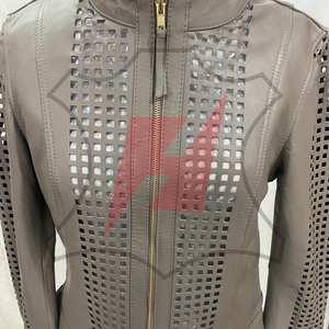 Veste en cuir véritable pour femmes de la plus haute qualité Meilleur fournisseur Mode haut de gamme Tissu respirant Vêtement d'extérieur décontracté - Product Image 3