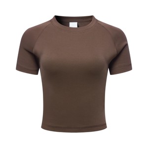 Camisas cortas lisas sólidas para mujer de alta calidad personalizadas 100% algodón transpirable moda de verano ropa informal de moda camisa corta para mujer - Product Image 3