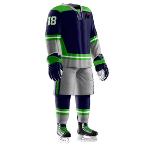 ชุดฮ็อกกี้น้ําแข็งยอดนิยม ออกแบบโลโก้ของคุณเอง ชุดกีฬาที่ขายดีที่สุด ยอดต้องการ ชุดฮ็อกกี้น้ําแข็งขนาดบวกสําหรับผู้ชาย - Product Image 3