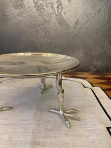 Soporte de pastel de Metal con acabado de plata alemana, decoración de mesa de fiesta de lujo, soporte de exhibición de pastel de Metal - Product Image 3