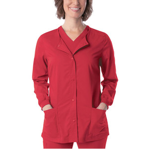 Cuidado de la salud, mangas elásticas antiarrugas, elegante, médico, de talla grande, chaqueta con cremallera de acero inoxidable, uniformes médicos de enfermería, conjuntos Unisex - Product Image 3