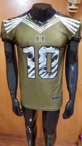 Uniforme de fútbol americano de entrenamiento Reversible, Jersey bordado por sublimación, pantalón, calcetín, jugador, nombre, Logo, chaqueta, Reversible - Product Image 4