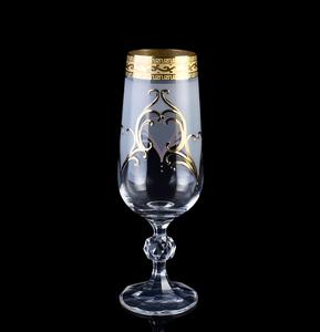 Verre à vin rouge de luxe de 220 ml, gobelet avec bord doré, design <span class=keywords><strong>transparent</strong></span>, style vintage du Moyen-Orient, plaqué or pour la bière - Product Image 2