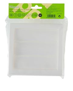 Griglia di ventilazione bianca con lamelle mobili 15x15 cm (Koppels J1006B) - Product Image 2