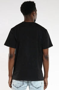 Camiseta de Hip Hop con estampado personalizado, camisetas con parches bordados de chenilla, camiseta desgastada para hombre, camisetas de algodón en blanco - Product Image 3