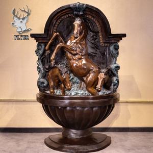 Fuente Decorativa <span class=keywords><strong>para</strong></span> Jardín con Diseño de Caballo Bebiendo, Fuente de Pared <span class=keywords><strong>para</strong></span> Interiores con Cabeza de Bronce, Cascada <span class=keywords><strong>para</strong></span> Exteriores - Product Image 4