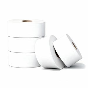 Papier toilette 5 plis, rouleau jumbo, fabrication en usine, forte absorption, papier toilette jumbo pour usage en salle de bain - Product Image 1