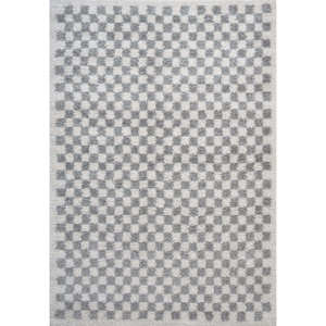 Plush Faux <b>Rabbit</b> <b>Fur</b> Shaggy <b>Rug</b> for Living Room Hallway Machine Made Rectangular Grey Carpet - Product Image 1