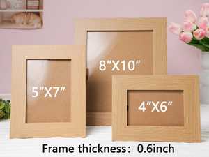 Premium Artisan Crafted MDF <b>Frame</b> for Photos Art Prints | Eco-Friendly Polished Rectangle Display Long-Lasting Tabletop Home - Product Image 6