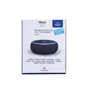 Altavoz Asistente de Voz Inalámbrico ECHO DOT de 5.ª Generación - Azul, Compatible con AirPlay y Wi-Fi, Subwoofer para Fiestas en Casa, Funciona con Batería - Product Image 3