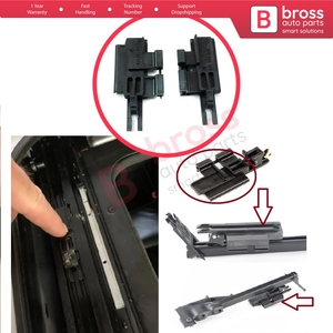 Rieles deslizantes para techo solar BSR26, soportes izquierdo y derecho para BMW Serie 5 E39 1996-2003 4/5 puertas, X5 E53 2000-2006, 811694522 81169452 - Product Image 5