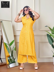 Kurti sin Mangas con Estampado Moderno, Prenda Multiusos Cómoda para Mujer, para Uso Diario en Casa y Uso Regular - Product Image 6
