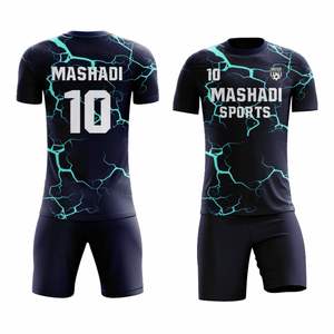 Conjuntos de Uniformes de Fútbol Cortos Sublimados Personalizados y Transpirables para Equipos de Club, 100% Poliéster, Absorben la Humedad, Protección UV - Product Image 4