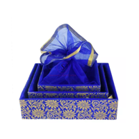 Nouvelle arrivée 2024 Designer Net Closer Tissu Cadeau Panier Belle Fleur Motif Designer Paniers pour Mariage et Retour Faveur