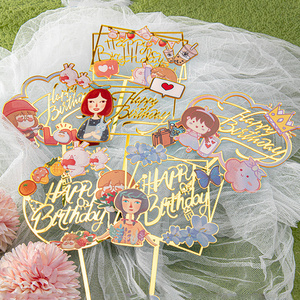 Decoración exquisita hecha a mano para pastel de cumpleaños y bodas, nuevo diseño de flor, adorno <span class=keywords><strong>Sexy</strong></span> para chica - Product Image 5