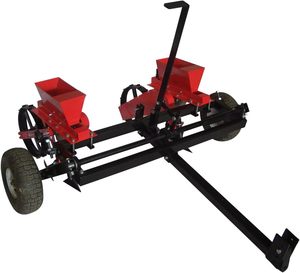 Semoir à maïs motorisé monté sur tracteur, 2 rangs, pneumatique, avec trémie à engrais, machine de plantation agricole de haute performance - Product Image 1