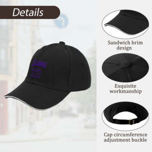 Di alta qualità alla moda berretto da Baseball in velluto a 5 pannelli curvo a tesa stile americano taglia unica semplice con Logo in gomma - Product Image 3