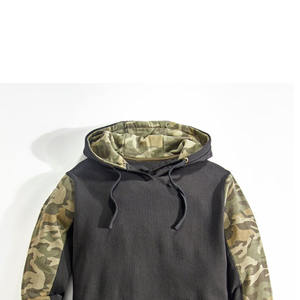 Sweat-shirt à capuche uni pour homme, 100% coton, 2 pièces, saison hivernale, logo personnalisé, veste de baseball - Product Image 5