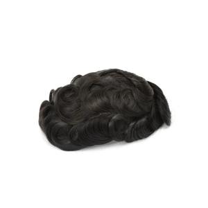 Wholesale Various Colors Factory Manufacturer's Free Sample Remy Hair 8-Inch Natural Virgin Human Hairline for <b>Men</b> Bangladesh - Product Image 1