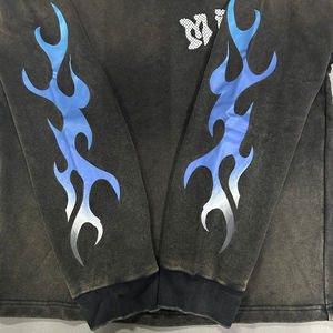 เสื้อยืดคอกลมผ้าฝ้ายเฮฟวี่เวทเสื้อยืดแขนยาววินเทจพิมพ์ลายออกแบบได้ตามต้องการ - Product Image 3