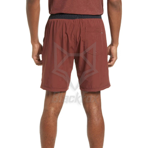 กางเกงขาสั้นผู้ชายคุณภาพสูง ผ้าฝ้ายโพลีเอสเตอร์ 100% ขายส่ง ออกแบบเองได้ ลายเรียบ สีพื้น มีกระเป๋า เป็นมิตรกับสิ่งแวดล้อม ระบายอากาศได้ดี - Product Image 2