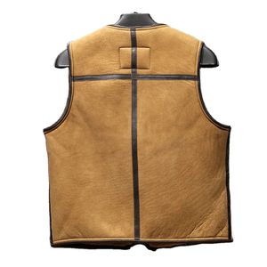 <b>Mens</b> Casual <b>Leather</b> <b>Waistcoat</b> Premium Cowhide Design - Product Image 5