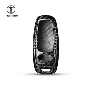 Funda moderna para llave de coche, accesorio <span class=keywords><strong>Interior</strong></span> de fibra de carbono para <span class=keywords><strong>Audi</strong></span> <span class=keywords><strong>A6</strong></span>, A7, A8, venta de fábrica - Product Image 4