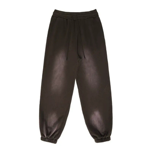 Pantalones de chándal holgados de felpa francesa de peso pesado de algodón lavado con ácido 4XL personalizados para hombre, pantalones de chándal de gran tamaño de estilo informal para hombre - Product Image 6