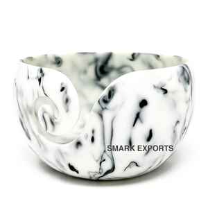 Wholesale Eco-Friendly Black Resin Yarn Bowl Handmade Crochet <b>Knitting</b> Holder Premium <b>Storage</b> for Knitters Crochet Lovers Model - Product Image 3