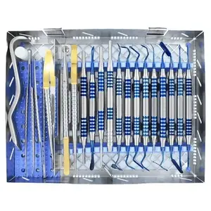 Kit complet micro-chirurgical parodontal 20pc-Blue Titanium DengalSurgical Dental - Product Image 1