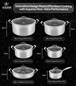 Juego de Utensilios de Cocina de Acero Inoxidable 18/10 de Alta Calidad, 12 Piezas, con Patrón de Encaje Antiadherente y Compatibilidad con Inducción - Product Image 2