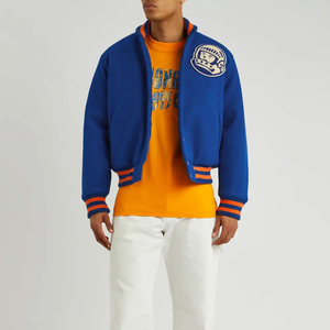 แจ็คเก็ตเบสบอลแบบใหม่สำหรับฤดูหนาว สวมใส่กลางแจ้ง สไตล์ติดกระดุมแบบ Letterman เสื้อผ้าแนวสตรีทขายดี ผลิตจากผ้าขนสัตว์ - Product Image 3