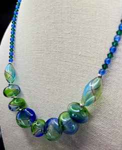 สร้อยคอลูกปัดธรรมชาติ sodalite, สร้อยคอลูกปัดกลมเรียบขนาด8มม. ทำด้วยมือคริสตัลสร้อยคอลูกปัดเครื่องประดับ - Product Image 6