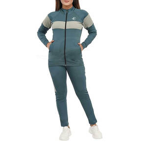 Chándal de invierno con capucha para mujer de diseño personalizado, tela de lona tejida transpirable de alta calidad, Color sólido, informal para exteriores, bajo - Product Image 2